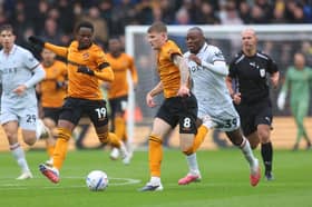 Rafiki Said and Jordan James in action against Watford on Saturday