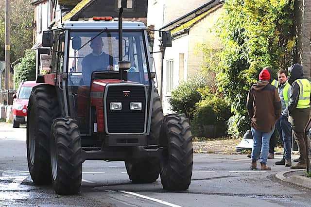 Simon Orrells with his prize winning Massey Ferguson 390 for the best turned out tractor