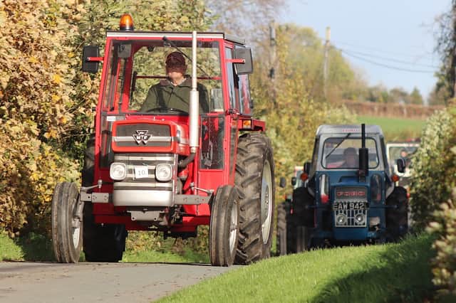 Prize winner for the best turned out vintage tractor, Nigel Davies with his Massey Ferguson 135