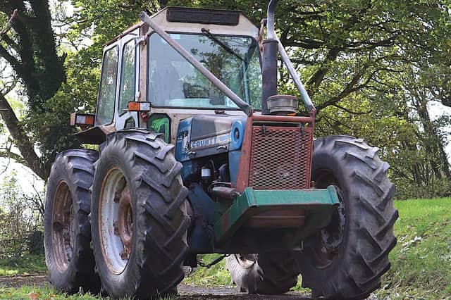 Graham Jones with brother in law's County 974 (1)