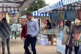 Mr Anderson at Ludlow Market