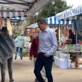 Mr Anderson at Ludlow Market