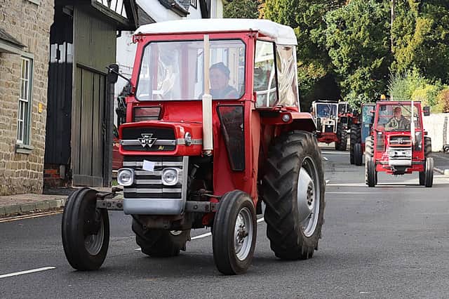 Brian Thomas of Hereford with his MF 135