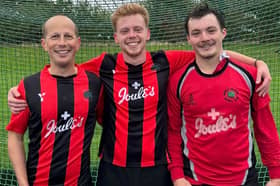 Market Drayton's goalscorers from their victory over Oswestry on Saturday afternoon