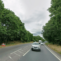 Police at the scene of crash on A5 near Gobowen