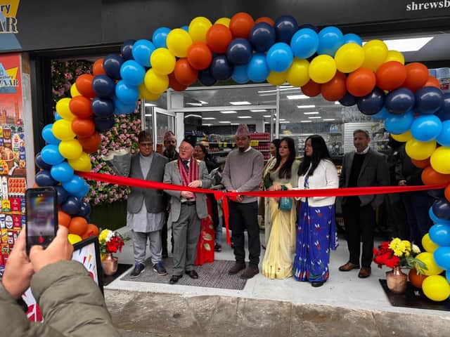 The opening of Shrewsbury Bazaar on Monday