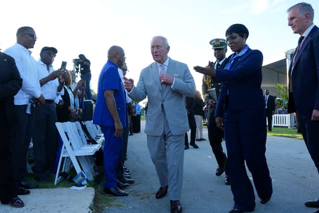 Charles will end his second day at a garden reception at Government House (Ben Stansall/PA)