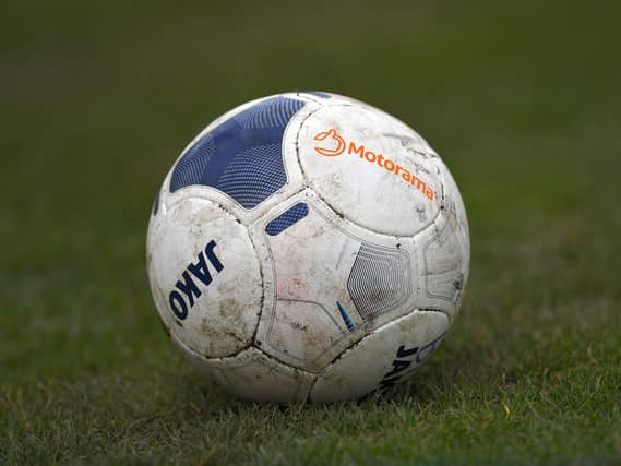 A general view of a football