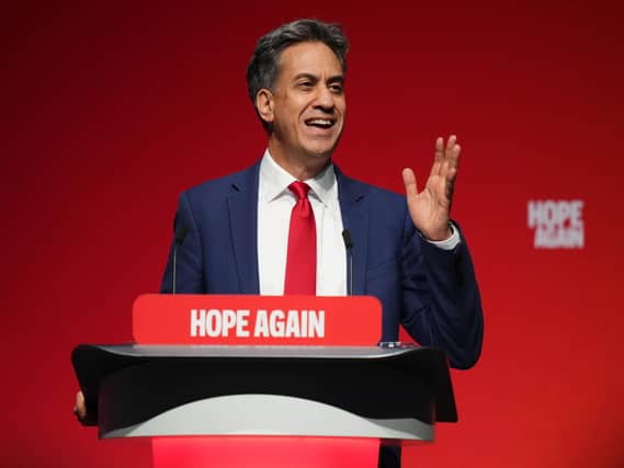 Ed Miliband speaking at the Labour Party conference 2026