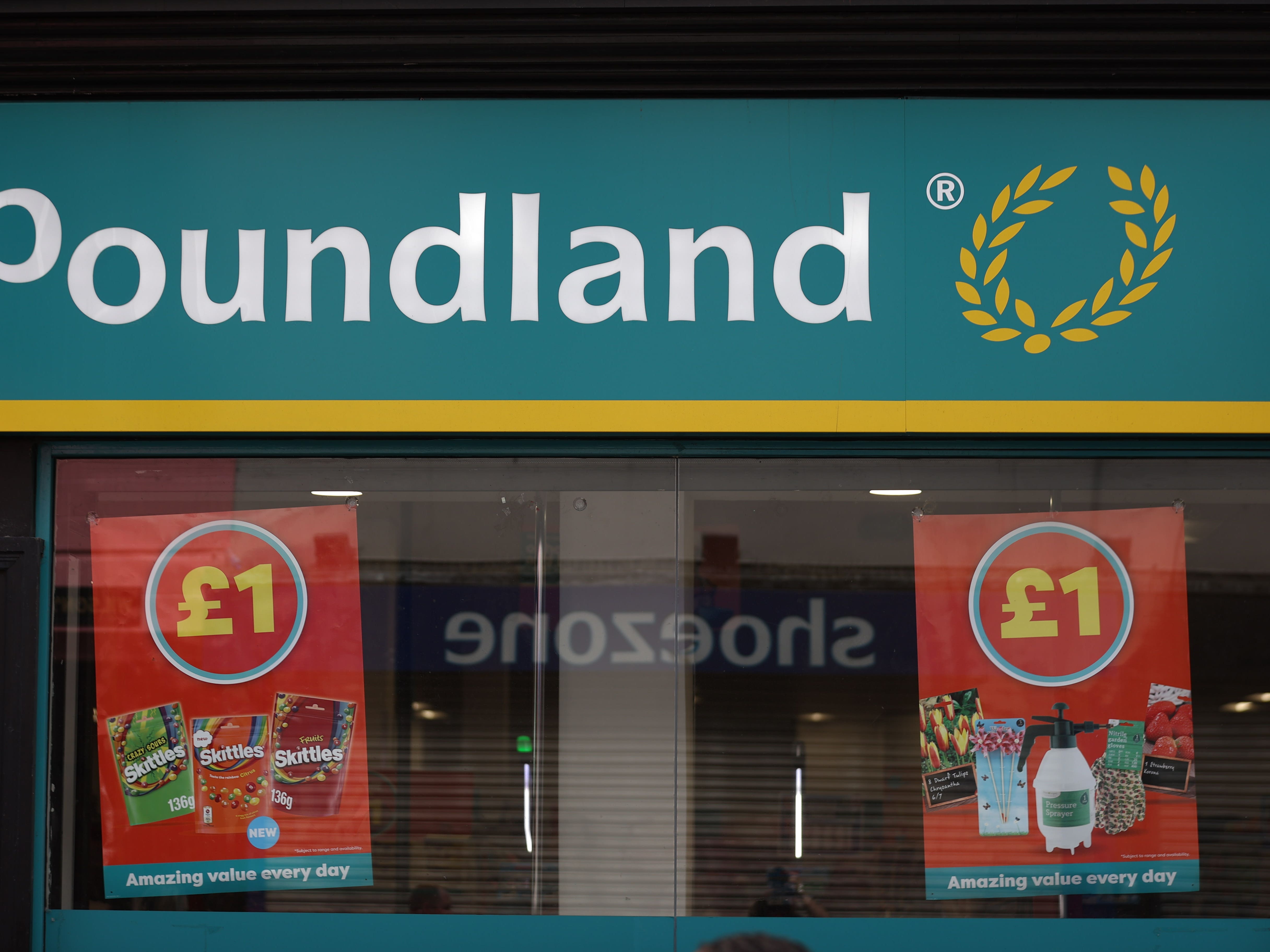 A Poundland store front