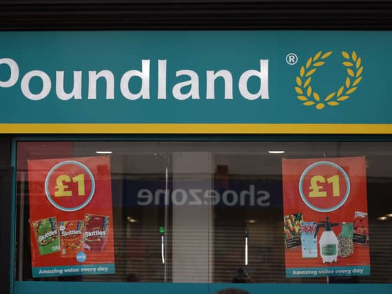 A Poundland store front