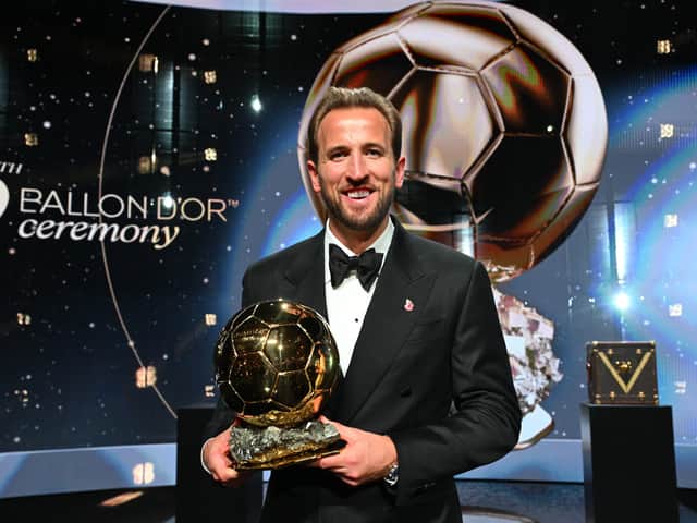 England captain Harry Kane after winning the Ballon d'Or. He namechecked Kenny Jackett as he paid tribute to those who helped him reach the top of the game