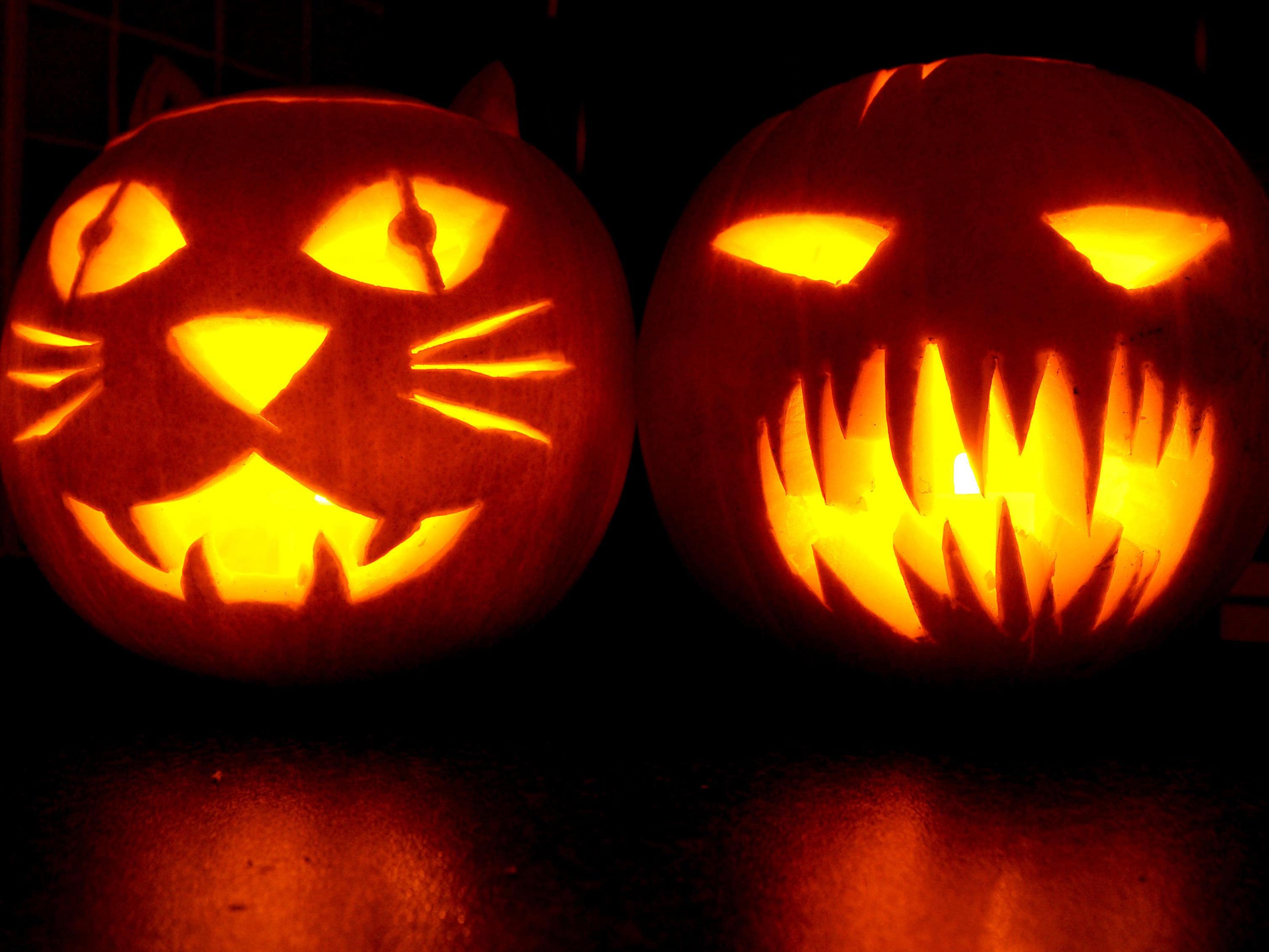 Carved pumpkins