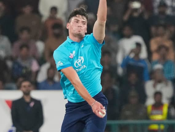 Henry Crocombe bowling