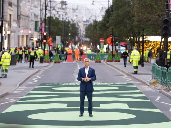 Lord Sadiq Khan on Oxford Street