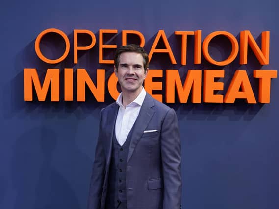Jimmy Carr arriving for the UK premiere of Operation Mincemeat