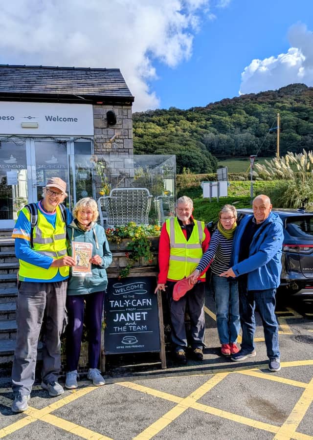Ian Moult on his trek from Hope House in Oswestry to Ty Gobaith in North Wales.