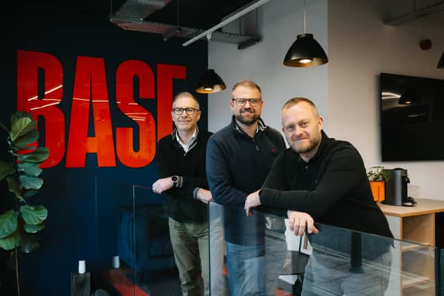 From left: Carl Huntley, Ben Embrey and Bryn Jones from Base Architects