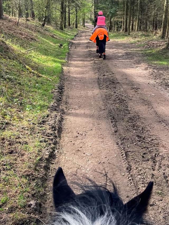 Horse riding on The Wrekin