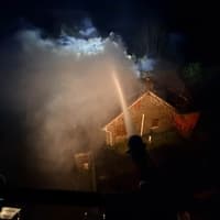 'Flames could be seen issuing through the roof' - Fire crews battle Telford house fire