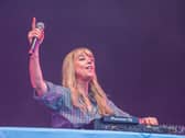 Radio DJ Sara Cox at Jeremey Clarkson's Great British Farm Festival in May 2026