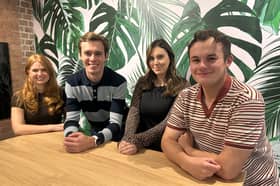 The design team at Shrewsbury agency Source (from left): Holly Blakemore, Harry Woodhouse, Jules O'Connor and Lewis Mottram