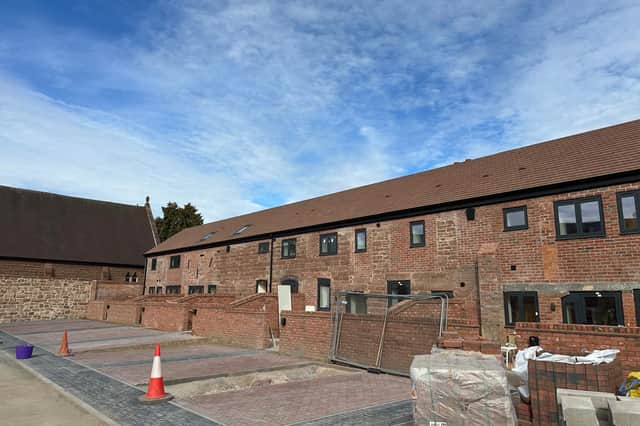 The industrial buildings are being preserved
