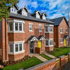 The homes inside the gated works