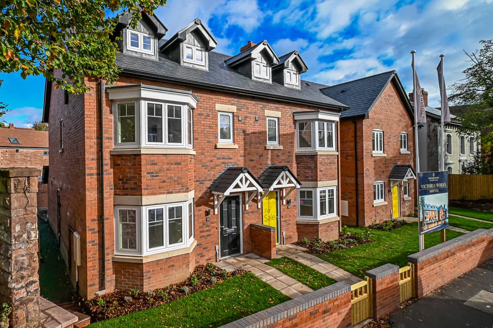The homes inside the gated works