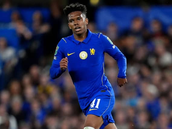 Estevao in action for Chelsea
