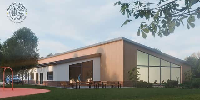 An artist’s impression of what the new multi-million pound swimming pool, spa and wellness centre will look like