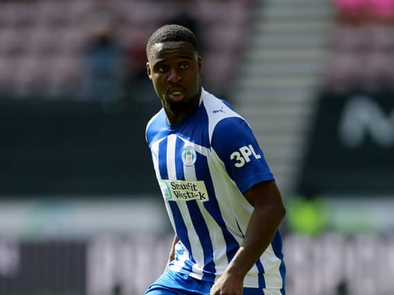 Wigan striker Christian Saydee