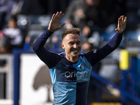 Cauley Woodrow celebrates