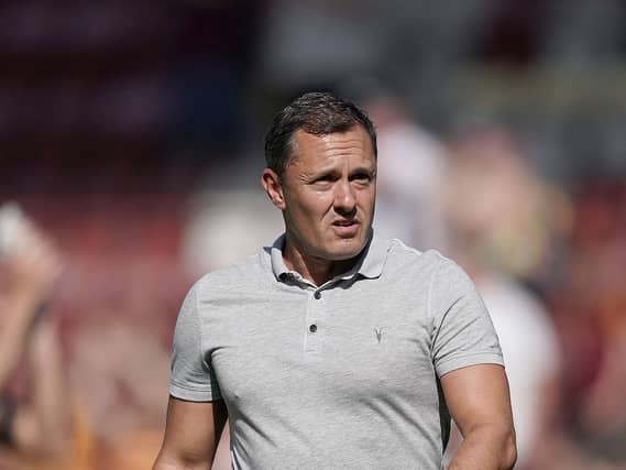 Boston boss Paul Hurst in action
