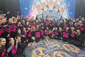 Cheer Athletics Telford pictured earlier this year celebrating their Multi National Champion Titles at ICC Nationals