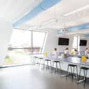 Students in one of Harper Adams University's laboratories
