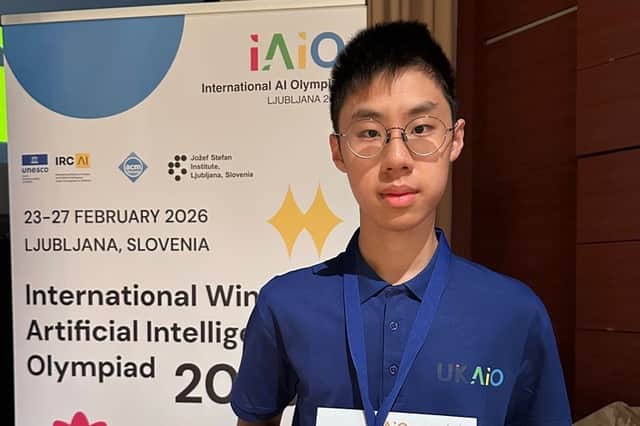 Gold medal winner, Concord College student Xingzhi Lui