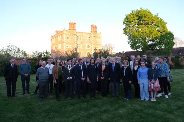 Lady Arden, Lord Mance, the High Sheriff and attendees at Soutlon Hall