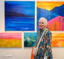 Betsy Smith at her exhibition 