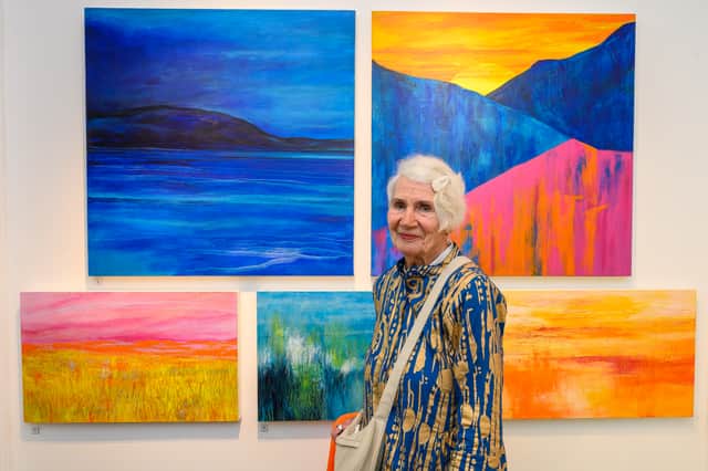 Betsy Smith at her exhibition