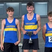 Alex Kershaw-Young (left), Tor Hornett (centre), Archie Cooper (right) holding the winners trophy