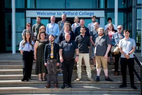 Representatives from businesses across Shropshire's creative and media sector come together for the launch of Telford College's new Creative Employer Skills Hub