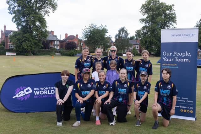 Oswestry Women & Girls' team field their youth team in their softball festival exclusively sponsored by Lanyon Bowdler Solicitors