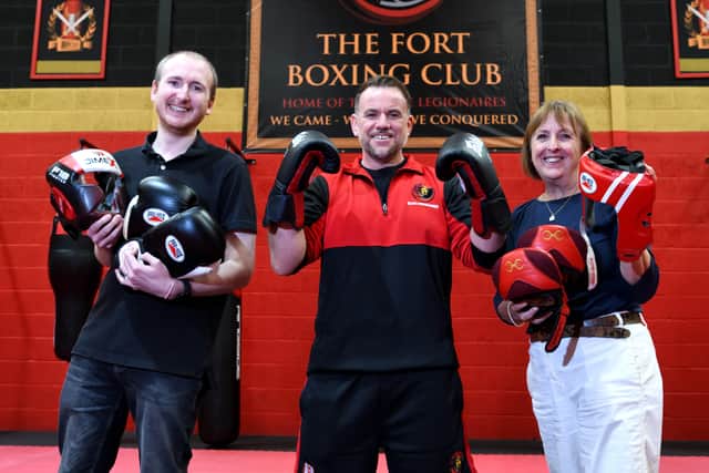 James Philipson & Linda Grocott of The Grocott Family Foundation pictured with Daniel Bailey