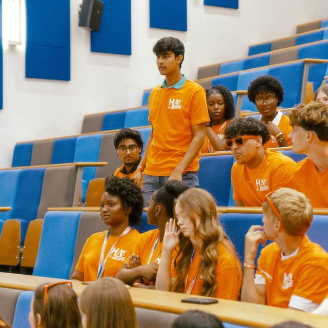 A student talks about how his confidence in public speaking has grown as a result of the programme