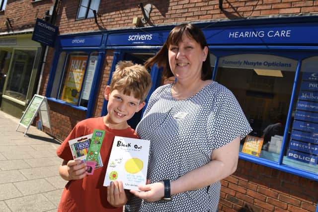 Lincoln Heath and Sharon Walters, Scrivens Whitchurch branch manager