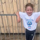 Eva-Rae is ready for the Wolf Run.