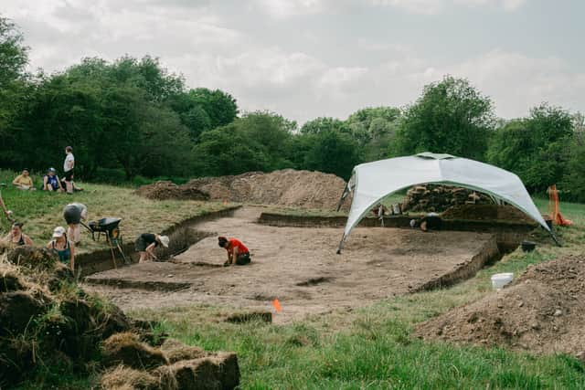 The dig site.