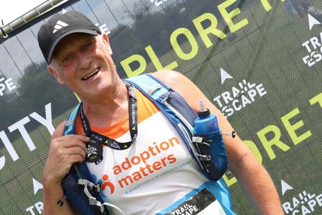 Andy Edwards after completing the Manchester Trail Escape 25k.