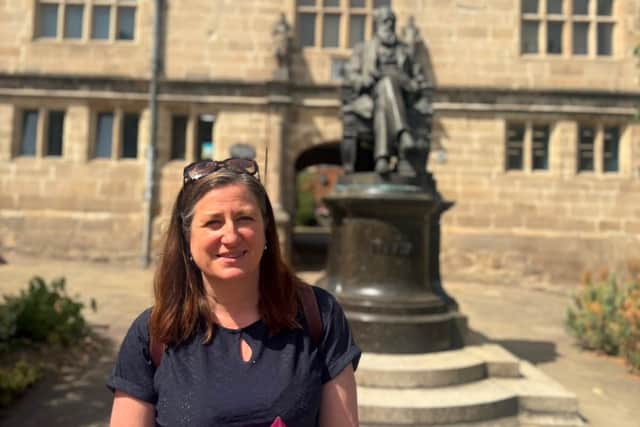 Shrewsbury MP Julia Buckley about to hold one of her regular surgeries